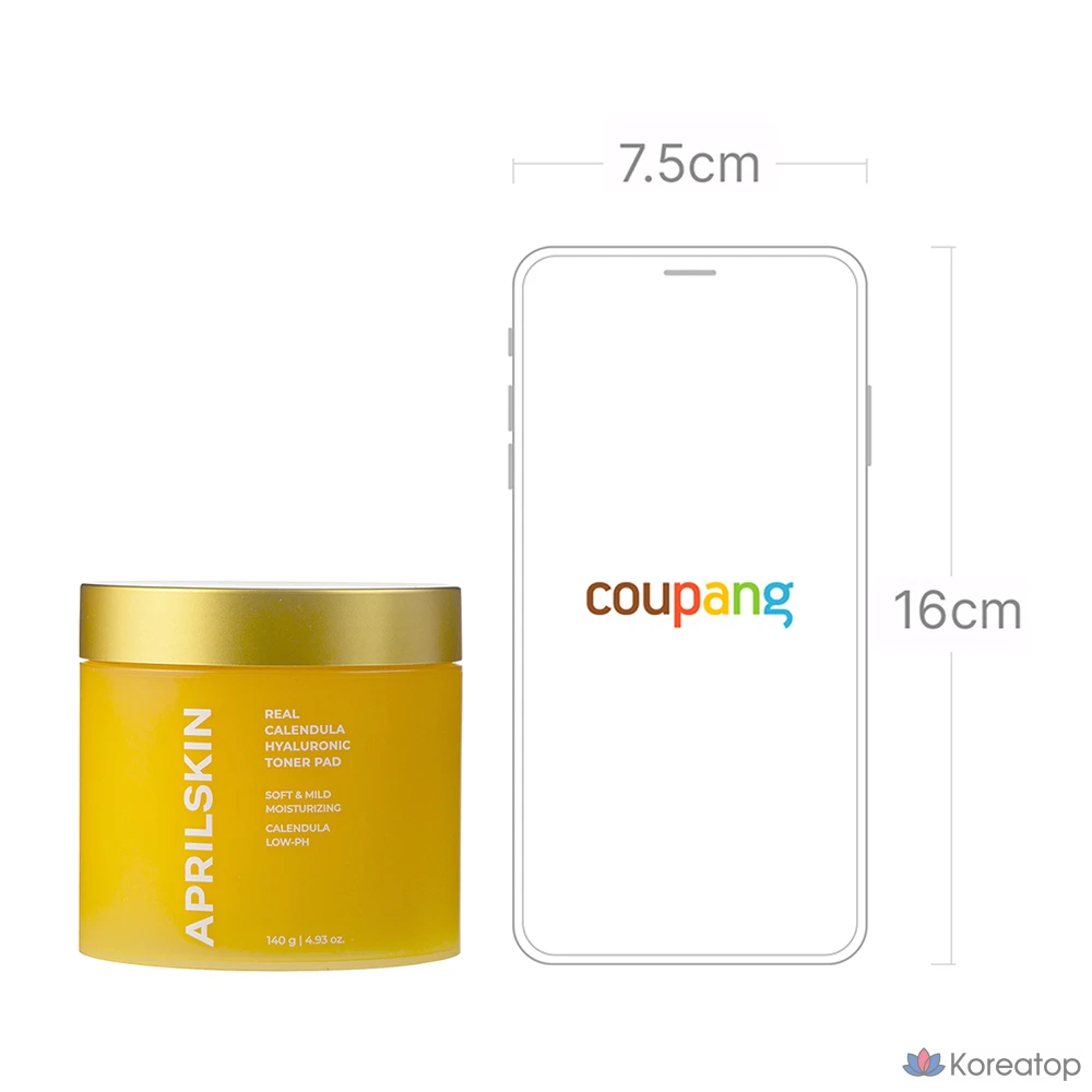 Тонизирующие подушечки April Skin Real Calendula Hyaluronic, 1 упаковка, 60 листов