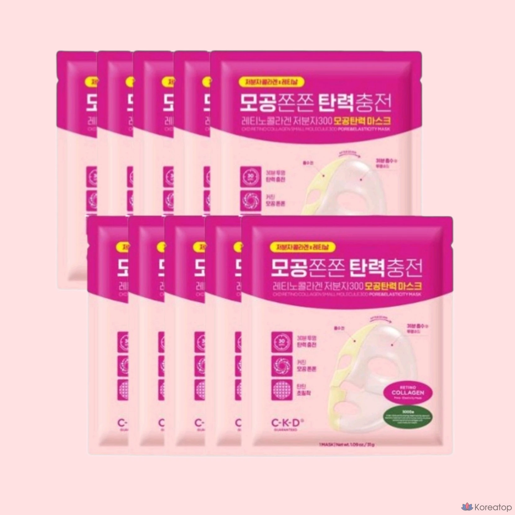 Тканевая маска для лица CKD Jonggeun-dang Collagen Mask, 10 шт.