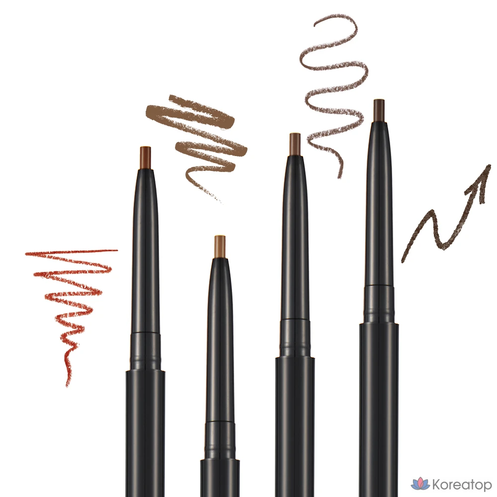 Карандаш для бровей Cosnori Slim Eyebrow Auto Pencil, 0.13 г, цвет 03, темно-шоколадный, 1 шт.