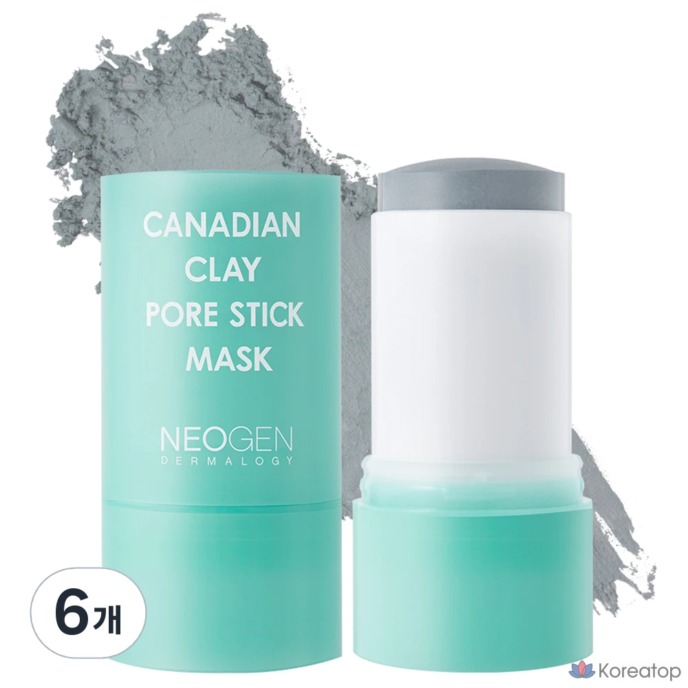 Маска-стик для сужения пор Neogen из канадской глины, 28 г, 1 упаковка, 6 штук.