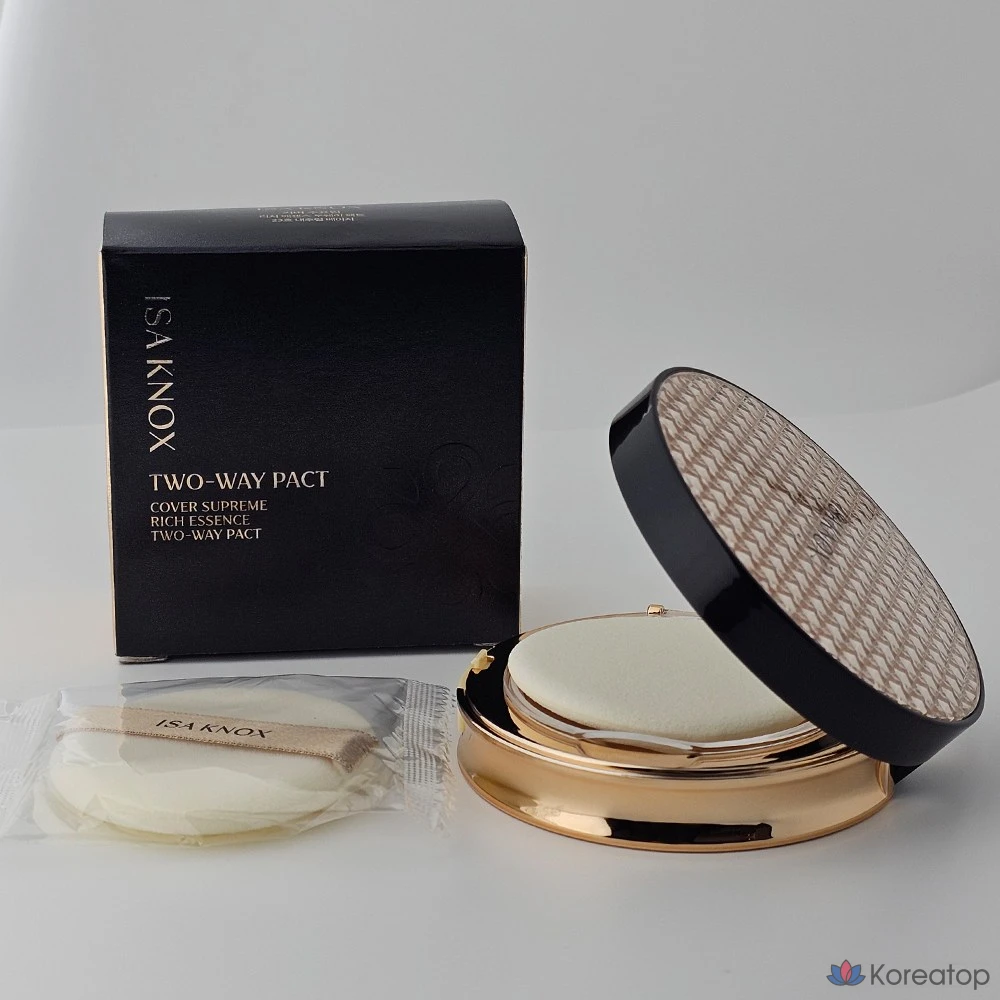 Izanox Cover Supreme Rich Essence Two-Way Pact No. 23 Twin Cake, No. 23 Natural Beige, 1 шт., фото 3