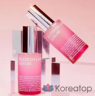 Сыворотка от прыщей Isoi Blemish Care Up Blemish Rose Serum, 35 мл, подушечки от прыщей 60 пенсов, набор из 2 комплектов., фото 6