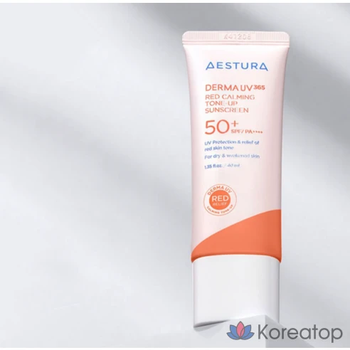 Крем солнцезащитный успокаивающий тонирующий AESTURA SPF50+PA + + ++