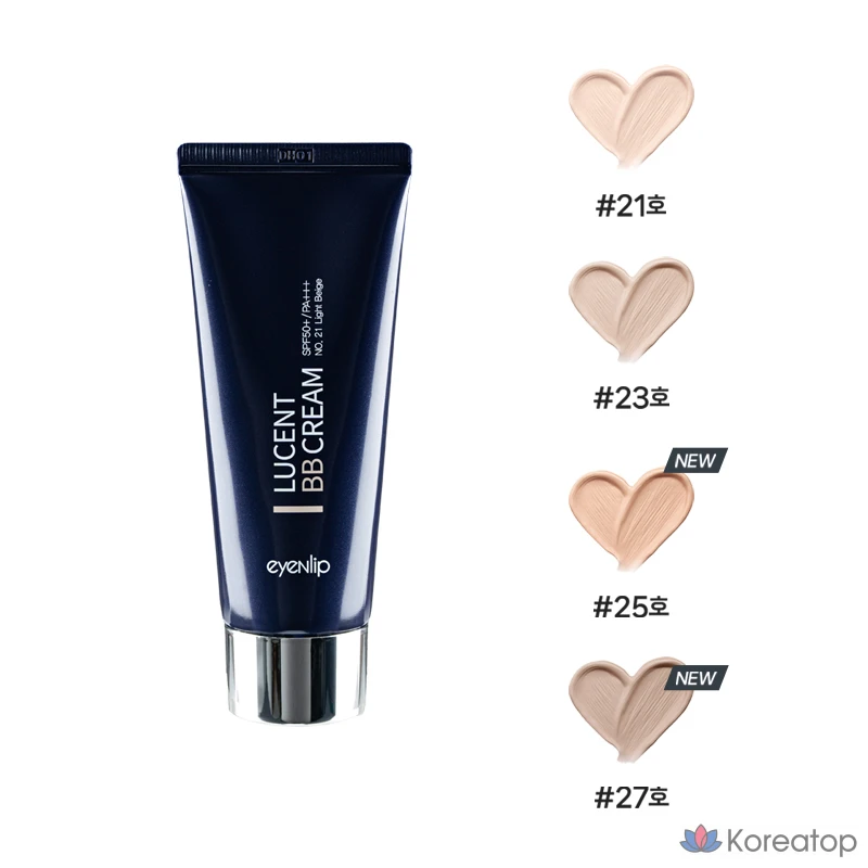 BB-крем Eyenlip Lucent, 4 оттенка, 50 мл, 20 мл, №21 Светло-бежевый, 1 шт.