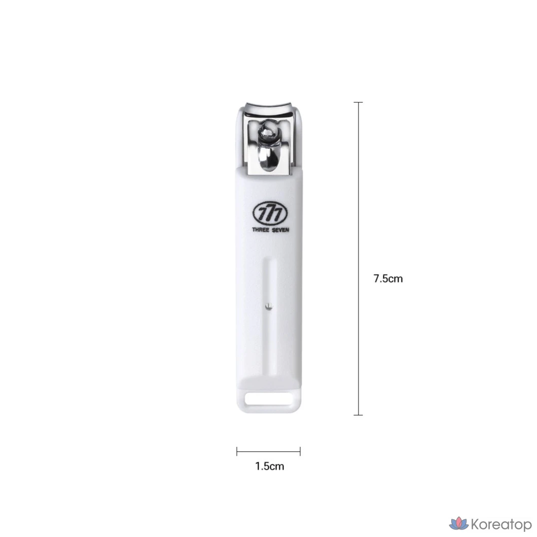 Набор для ухода Three Seven 777 Louis Born Monotone Nail Clipper, оттенок White, 1 шт.