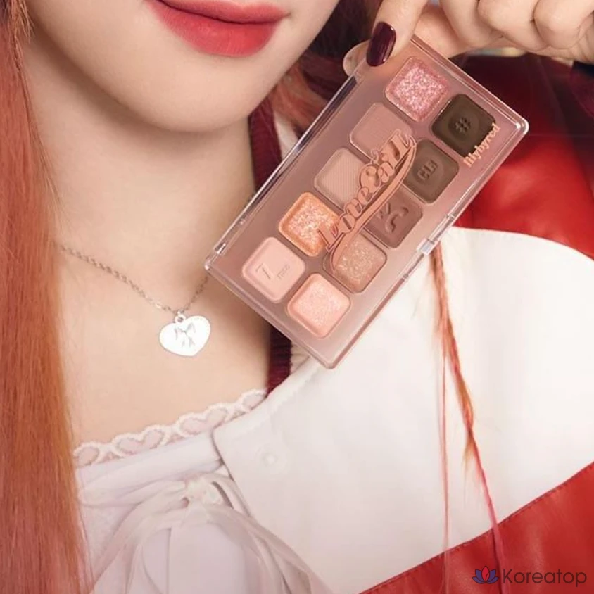 Палетка теней для век Lilybyred Mood Keyboard, 07 Rose Dial, 1 шт., фото 3