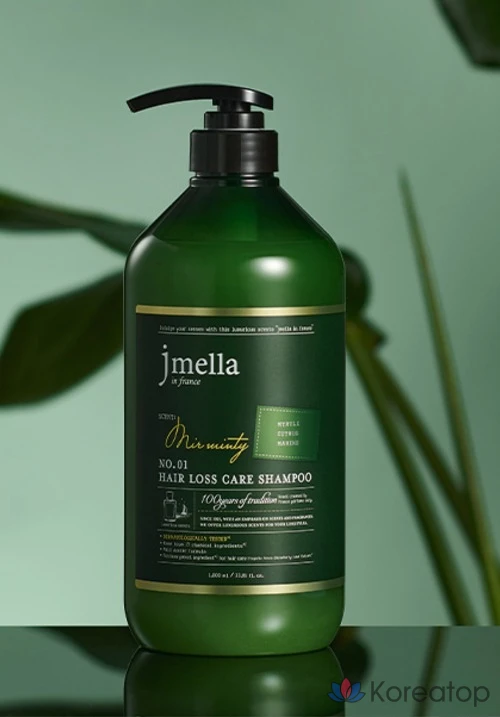 Охлаждающий мятный шампунь для волос Jmella Mir с цитрусовыми нотками, 1 л, 1 шт., фото 3