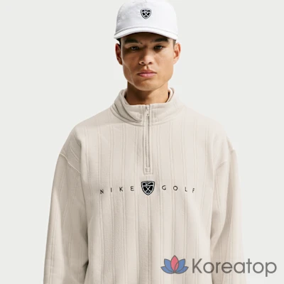 Топ для гольфа мужской Nike Fairway Fresh Therma-FIT Oversized Half-Zip