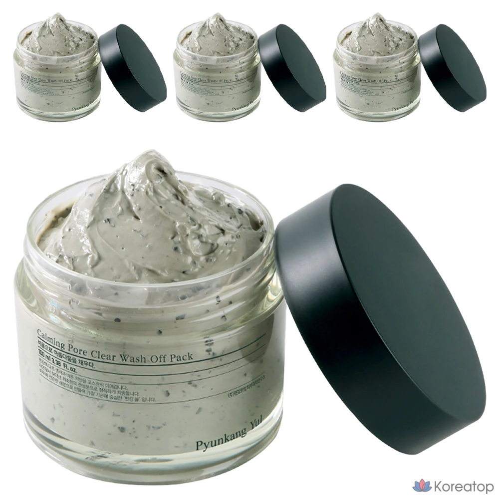 Успокаивающая очищающая маска для пор Pyungangyul, 100 г, 1 упаковка, 4 упаковки
