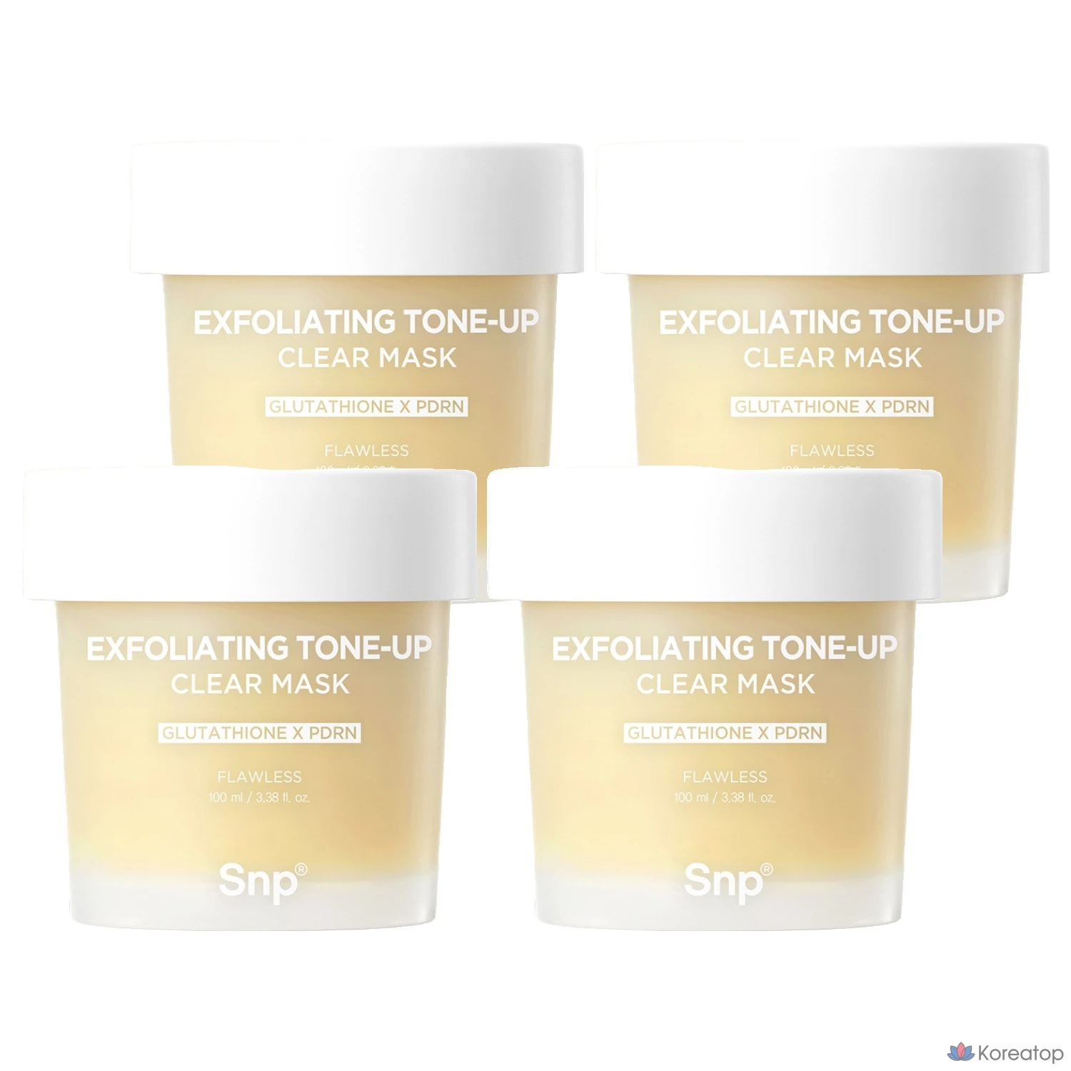 Маска для лица SNP Clear Tone Vitality Mask, 100 мл, 1 упаковка, 4 штуки