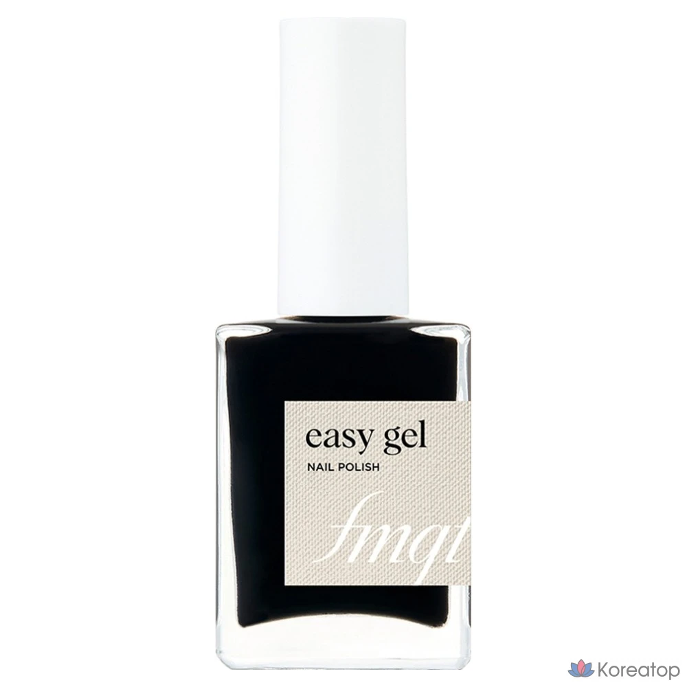 FMGT Easy Gel Color Gel Nail 19, 1BK Black Over, 10ml, 1ea