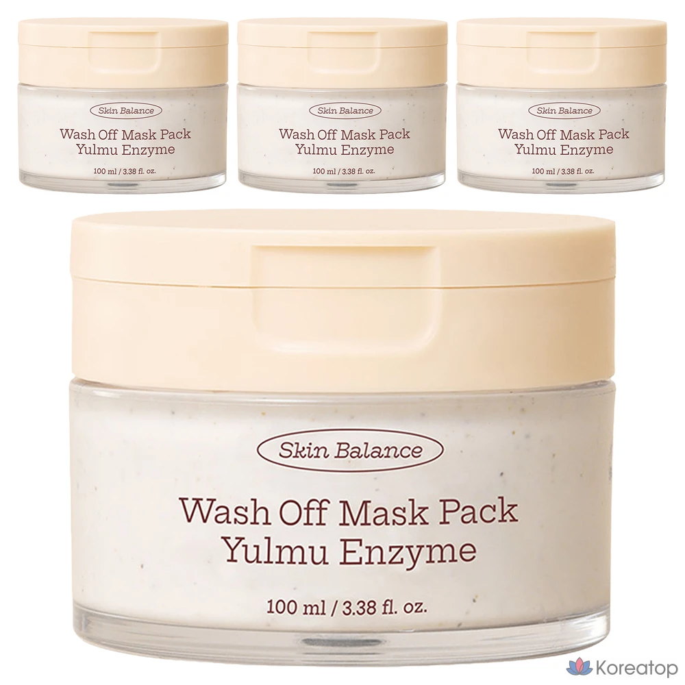 Смываемые энзимные маски для лица Ariel Skin Balance Yulmu, 100 мл, 1 упаковка, 4 упаковки.