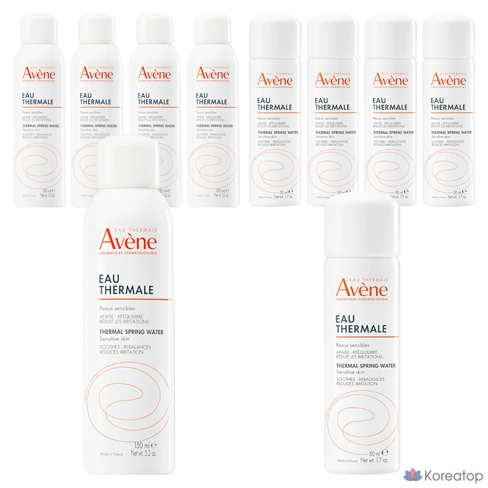 Набор для ухода Avene Thermal Water Mist 150ml + 50ml, 5 шт.