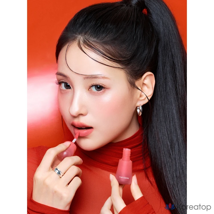 (The Saem) Sammy's Crema Velvet Tint, 05. Berry Foam, 1 шт., с мягкой, пенистой текстурой.