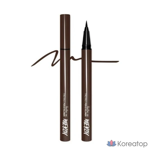 Подводка для глаз MERZY the First Pen Eyeliner 0.5g, P2 Brownie, 1 шт.