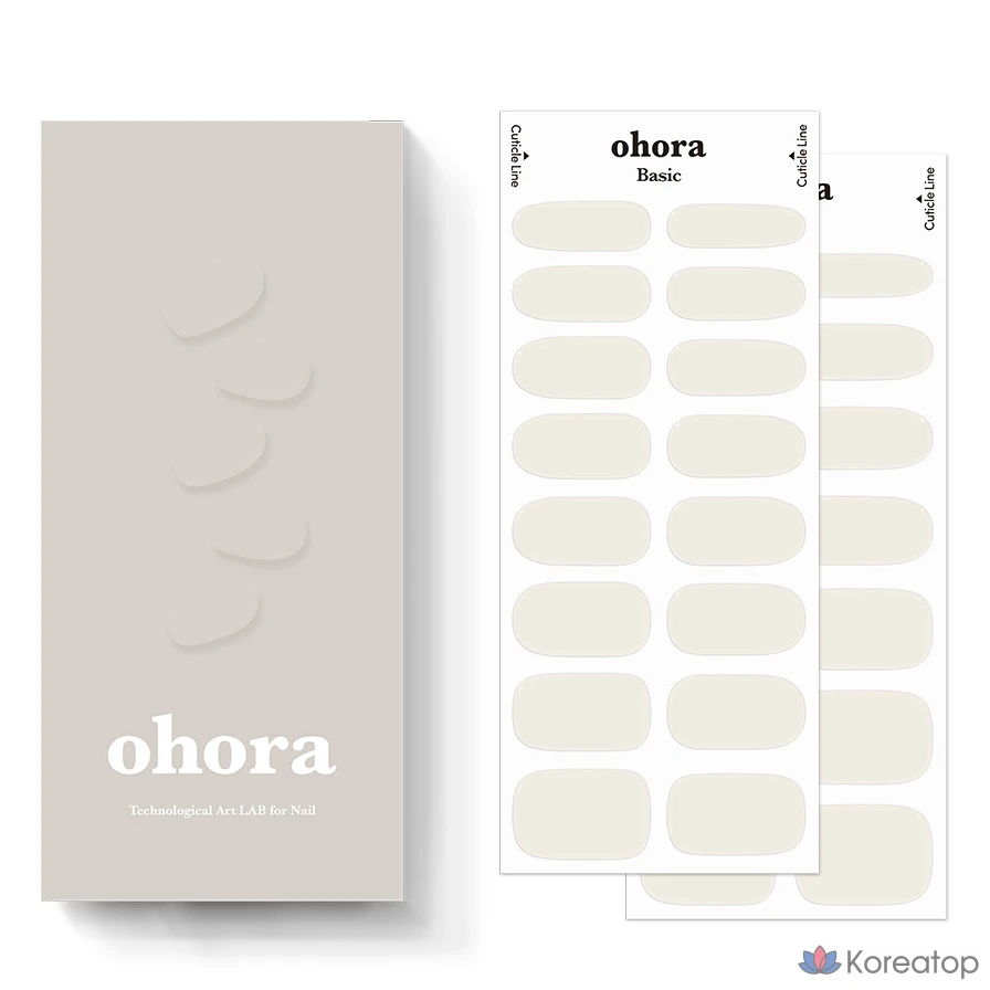 Набор для ухода Ohora Gel Strip Nail 30-piece Set, Cream Cotton, 30 шт.