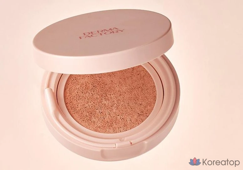Тональный крем-кушон Derma Factory Vegan Collagen Cushion Foundation SPF50+ PA++++ 15 г, № 23, 1 шт., фото 2