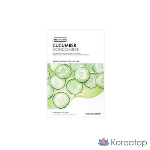 Тканевые маски для лица The Face Shop с огурцом, 1 упаковка, 25 штук, фото 2