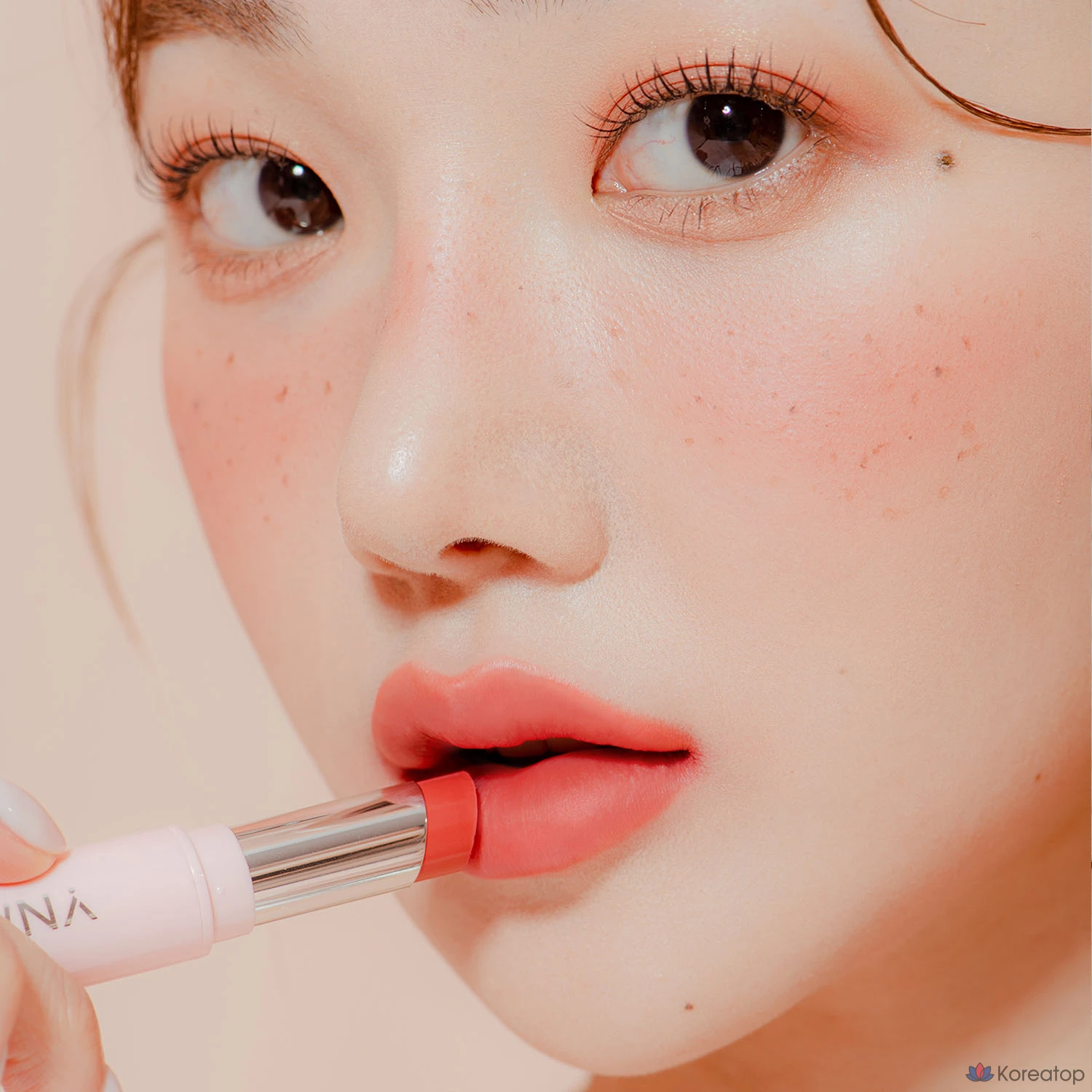 Матовая губная помада YNM Cream Matte, 1 шт, 5,5 г, цвет 02 Дорогой персик