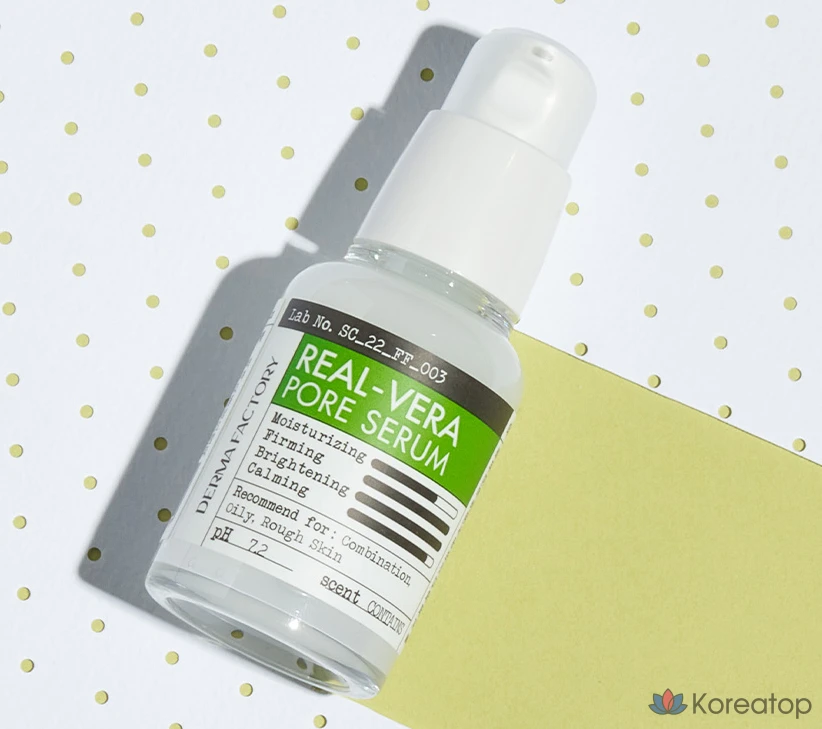 Сыворотка для очищения пор Derma Factory Real Vera, 30 мл, 1 шт.