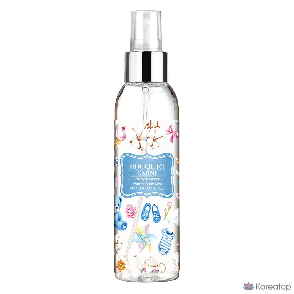 Ароматизированный спрей для волос и тела Bouquet Garni с детской присыпкой, 145 мл, 1 шт.