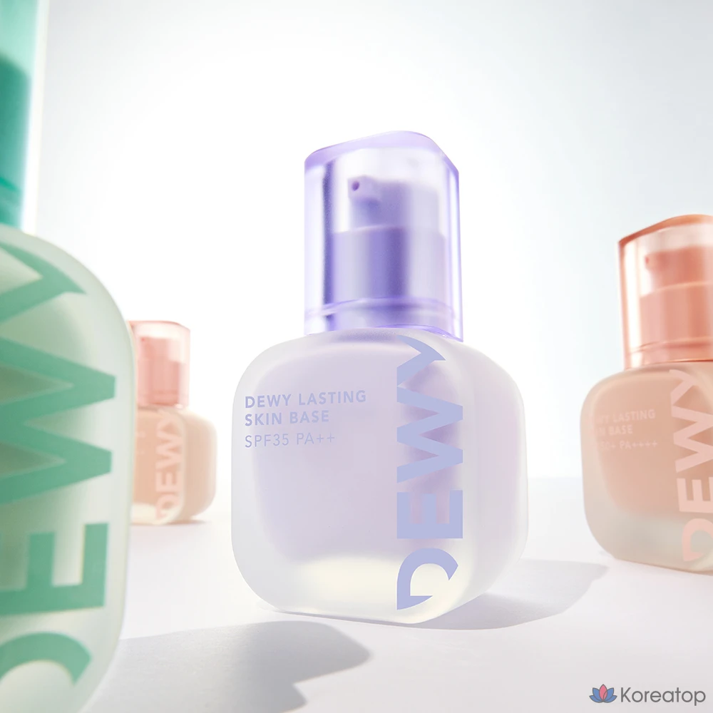 Тональная основа под макияж The Face Shop Dewy Lasting Skin Base, 35 мл, 01 Glow, 1 шт., фото 2