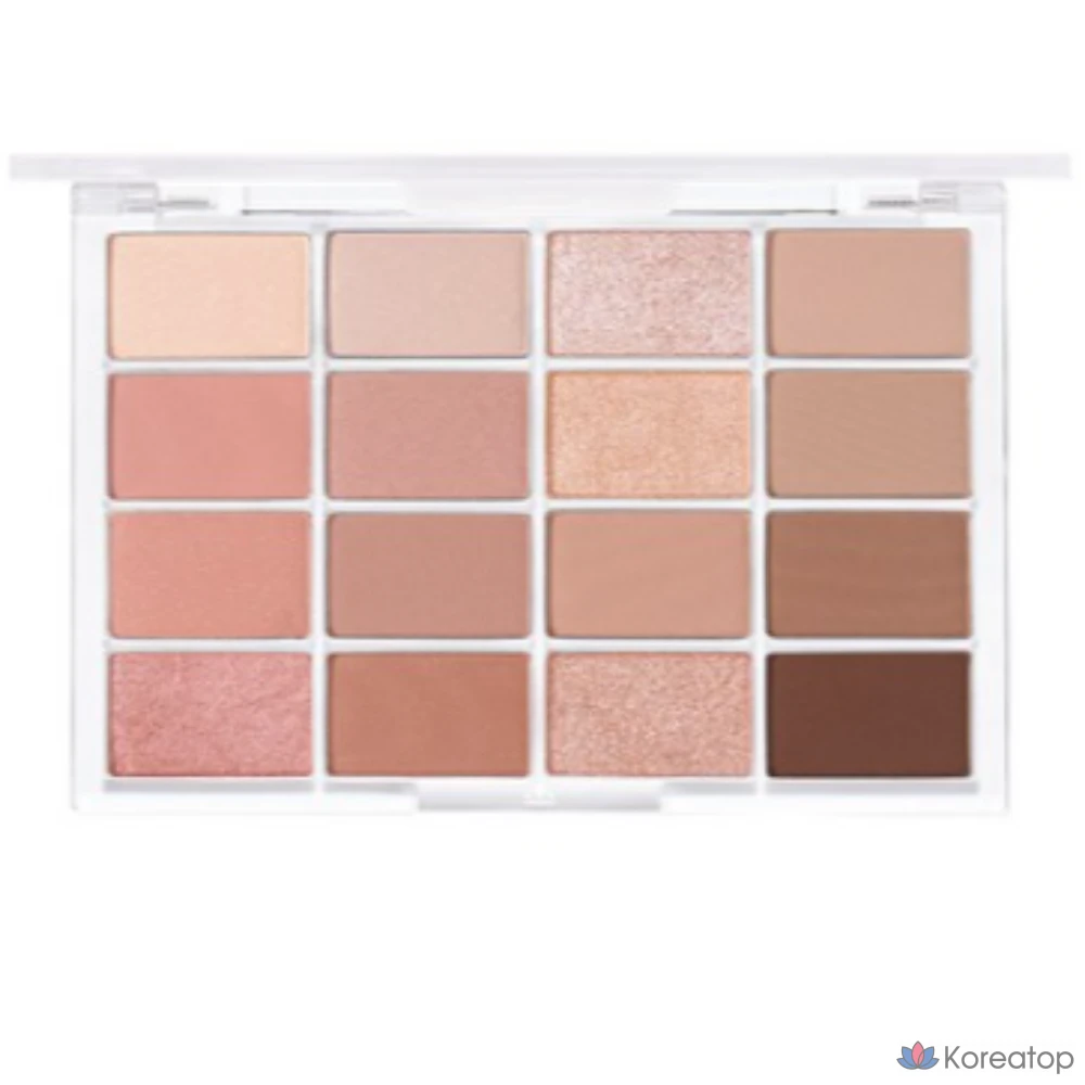 Палетка теней для век WAKEMAKE Soft Blurring Eye Palette, № 3, персиковый оттенок, 1 шт.
