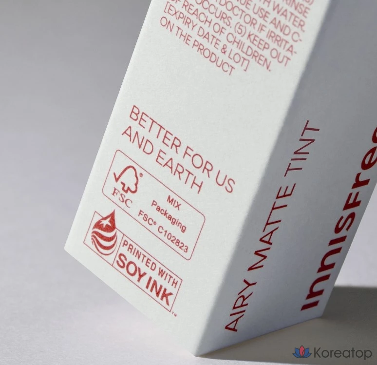 Innisfree New Airy Matte Tint, № 8, оттенок «Теплый коралл», 1 шт., фото 7