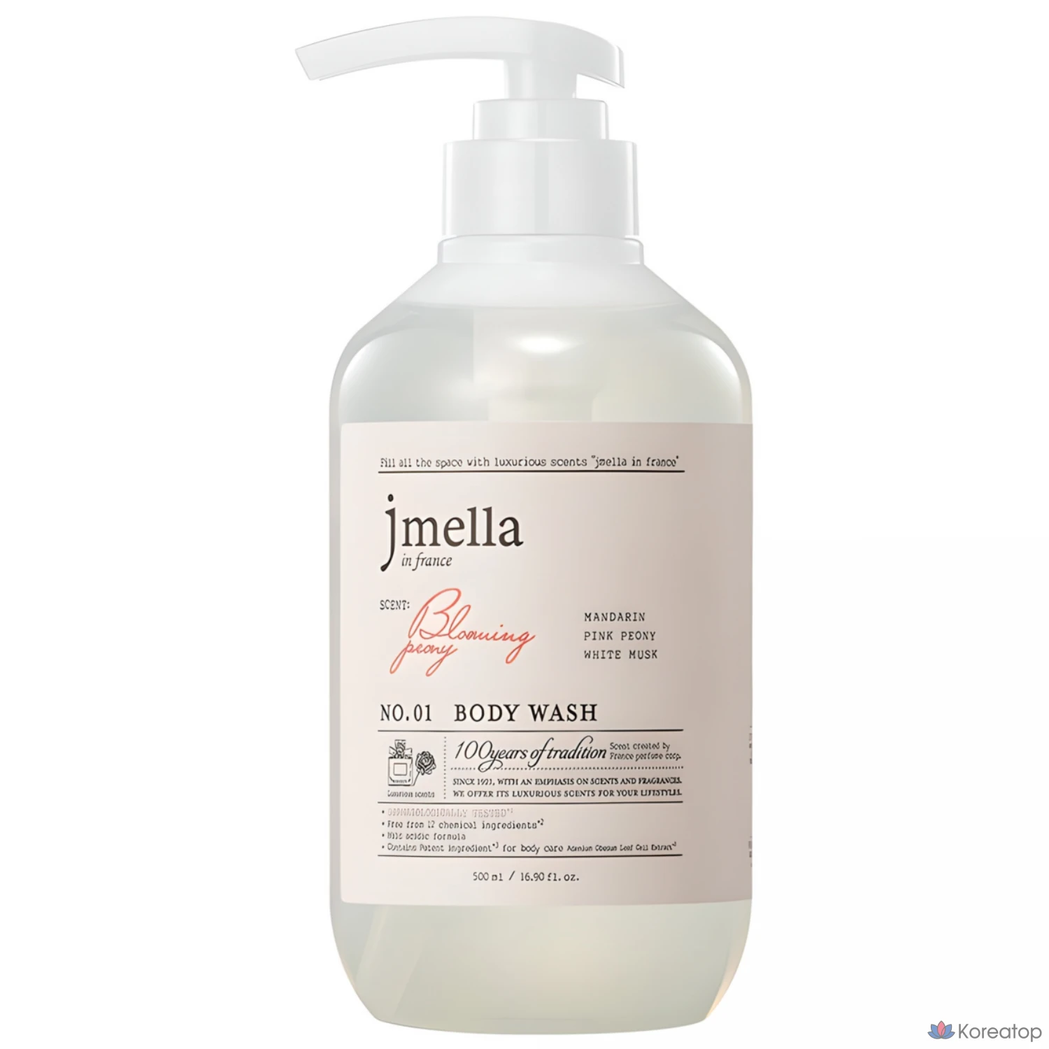 Гель для душа Jmella in France «Цветущий пион», 500 мл, 1 шт.