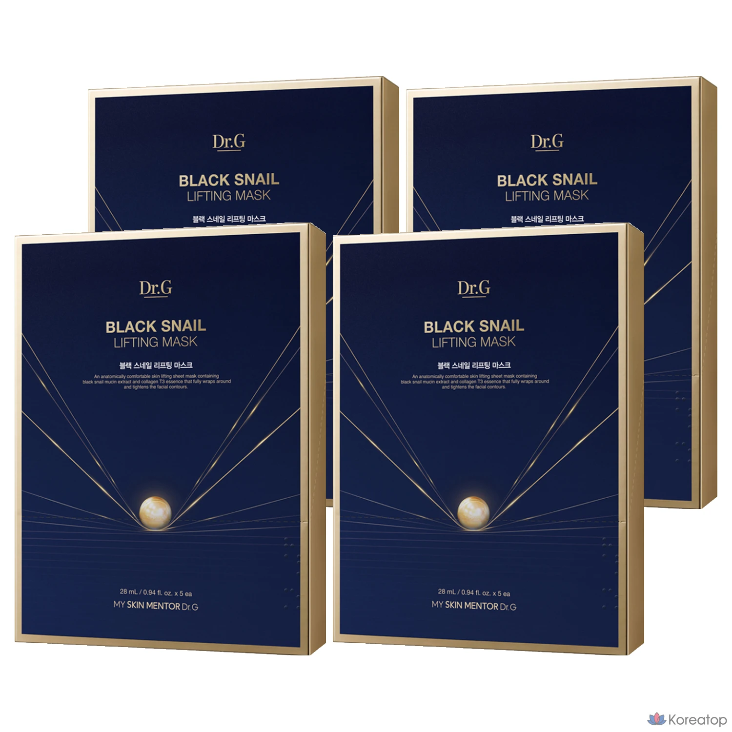 Подтягивающая маска Dr.G Black Snail, 5 шт., 4 шт.