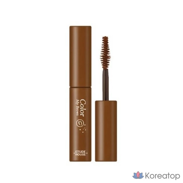 Тушь для ресниц Etude House Pure Lie Browcara Mascara, 4,5 г, № 4, натуральный коричневый, 1 шт.