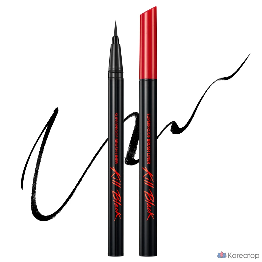 Подводка для глаз Clio Superproof Brush Eyeliner Kill Black, 0.5 мл, 1 шт.