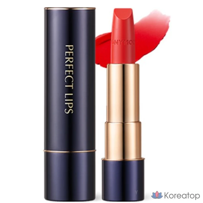 Помада Tony Moly Perfect Lips Rouge Intense, 1 шт., цвет 08 (рубиново-красный)
