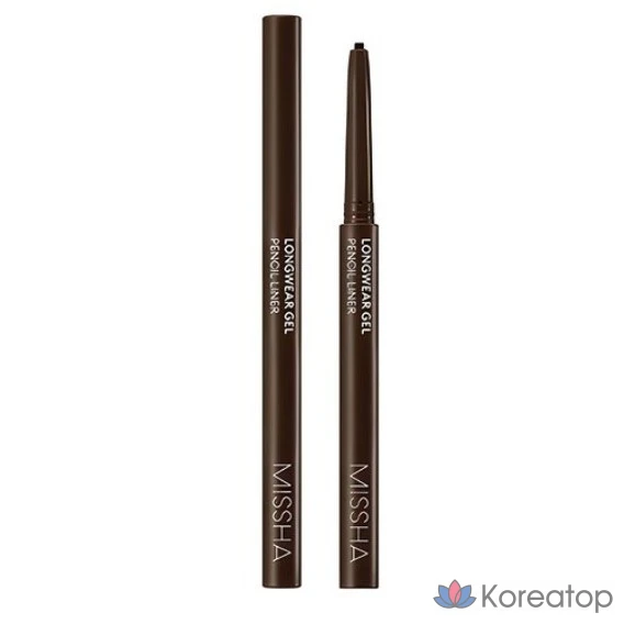 Гелевый карандаш для глаз Missha Longwear Gel Pencil Liner, 0,14 г, цвет ореховый, 1 шт.