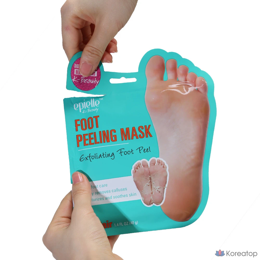 Набор отшелушивающих масок для ног Epielle, 2 упаковки, 20 листов, 40 г., фото 3