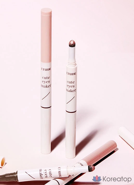 Подводка для глаз Etude House Aegyo-sal Maker Liner 0.1g + блестки 0.5g, оттенок «Розовый с мерцанием», 1 шт., фото 7