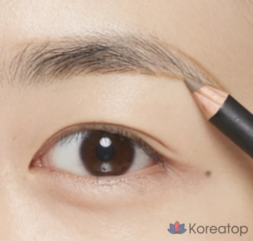 Карандаш для бровей Missha Smudgeproof Wood Eyebrow Auto Pencil, серо-коричневый, 1 шт., фото 4