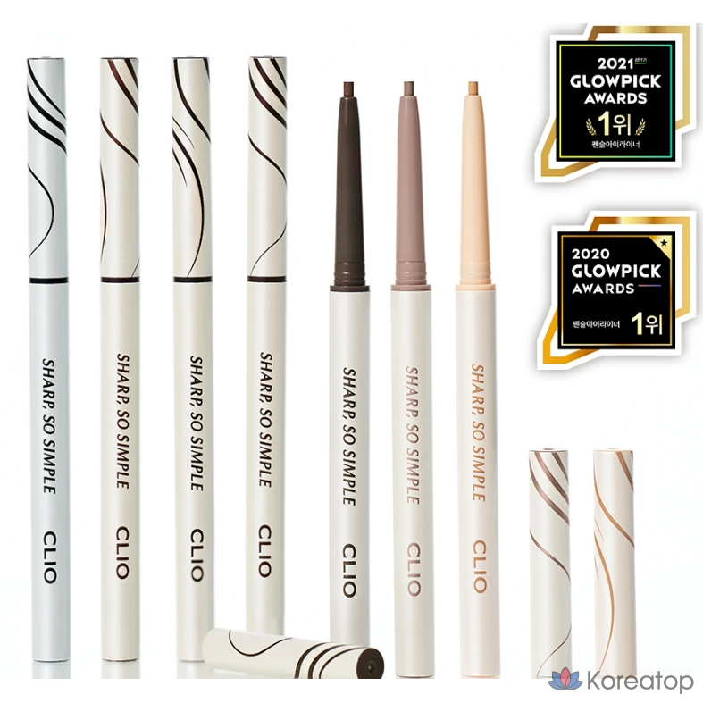 Водостойкий карандаш-лайнер Clio Sharp So Simple, 0,14 г, цвет 05, пепельно-коричневый, 1 шт.