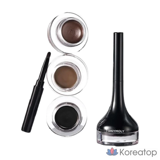 Гелевая подводка для глаз Tony Moly Back Gel Eyeliner, 01 Black, 1 шт.