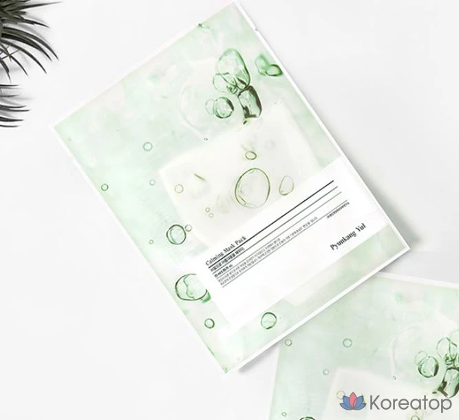 Набор успокаивающих масок Pyungangyul, 3 штуки, 30 штук., фото 4