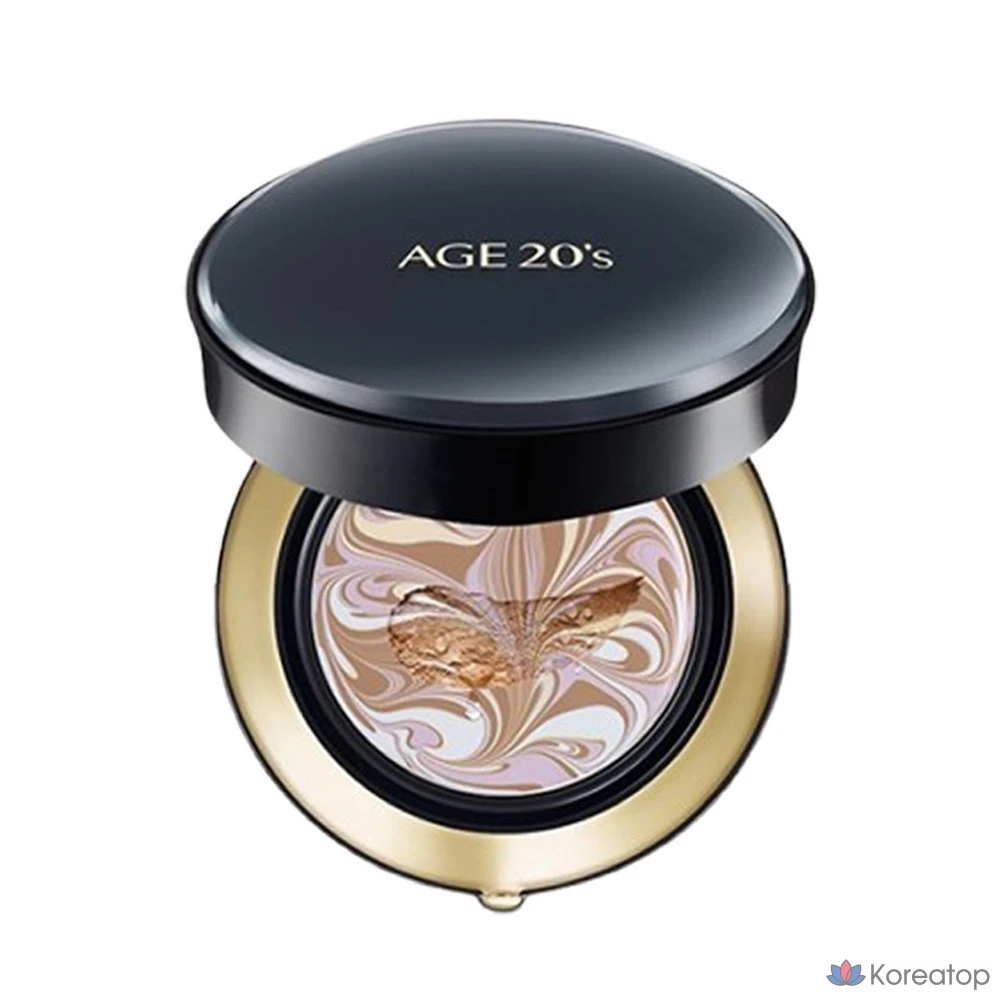 Сменный блок Age20s Signature Essence Pact Master Увлажняющий крем с двойным покрытием Velvet Age20s, сменный блок Signature Pact Master + пустой футляр Velvet No. 21, 1 шт., фото 3