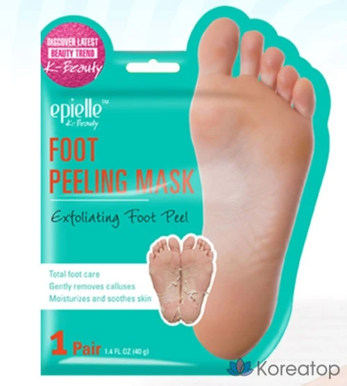 Набор отшелушивающих масок для ног Epielle, 2 упаковки, 20 листов, 40 г., фото 4