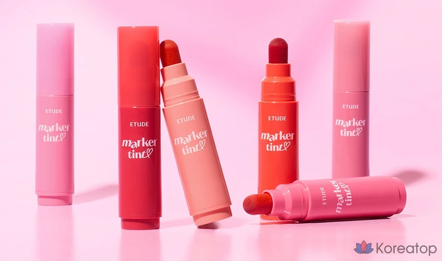 Тинт для губ Etude House Dear Darling Marker Lip Tint, оттенок 09 Fig Beige, 1 шт.