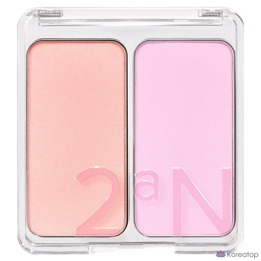 Румяна 2an Dual Cheek Blusher, оттенок 15 Mango Berry, 4.7 г, 1 шт.