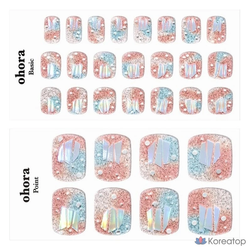 Набор для ухода Ohora Gel Strip Pedi 30-piece Set, оттенок 1, 30 шт.