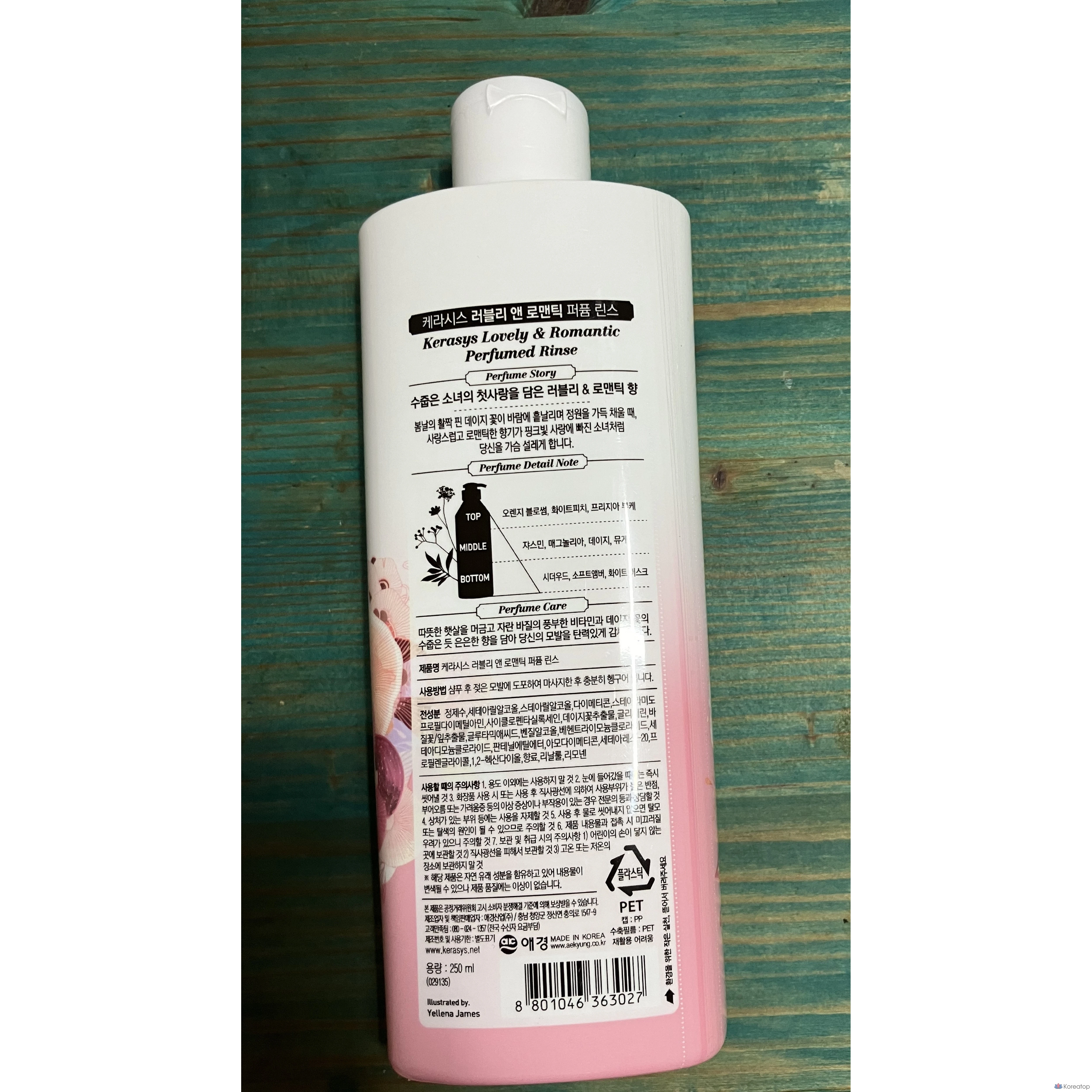 Парфюмерный ополаскиватель для лица KeraSys Lovely Romantic, 250 мл, 1 шт.