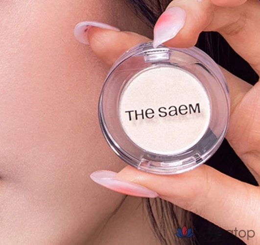 Тени для век The Saem Saemmul Single Shadow Shimmer, BE02 Ipdukju Nougat, 1 шт., фото 8