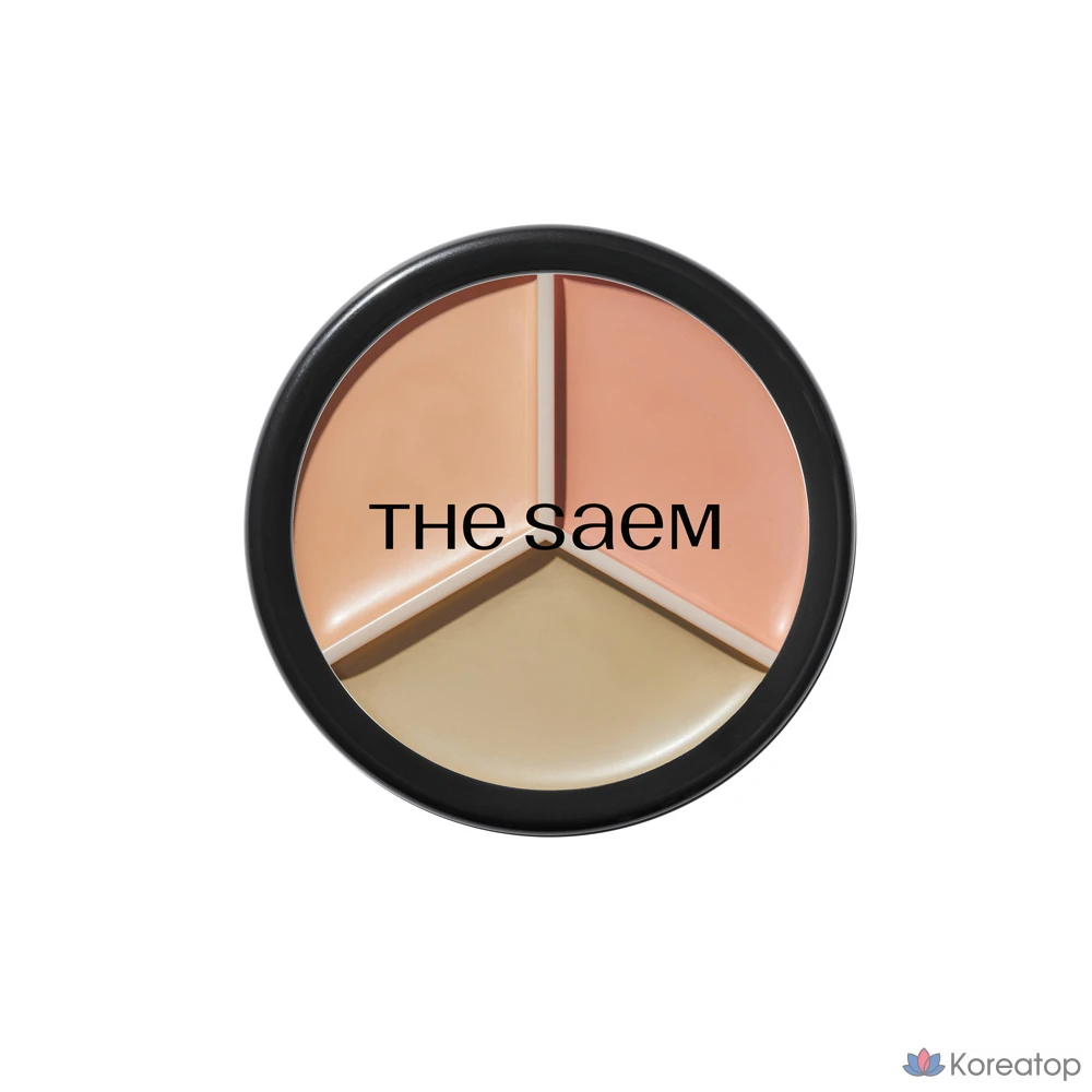 Набор консилеров The Saem Cover Perfection Concealer Duo Set A, 4 предмета: 1 оттенок Correct Beige + 1,5 оттенок Natural Beige., фото 2