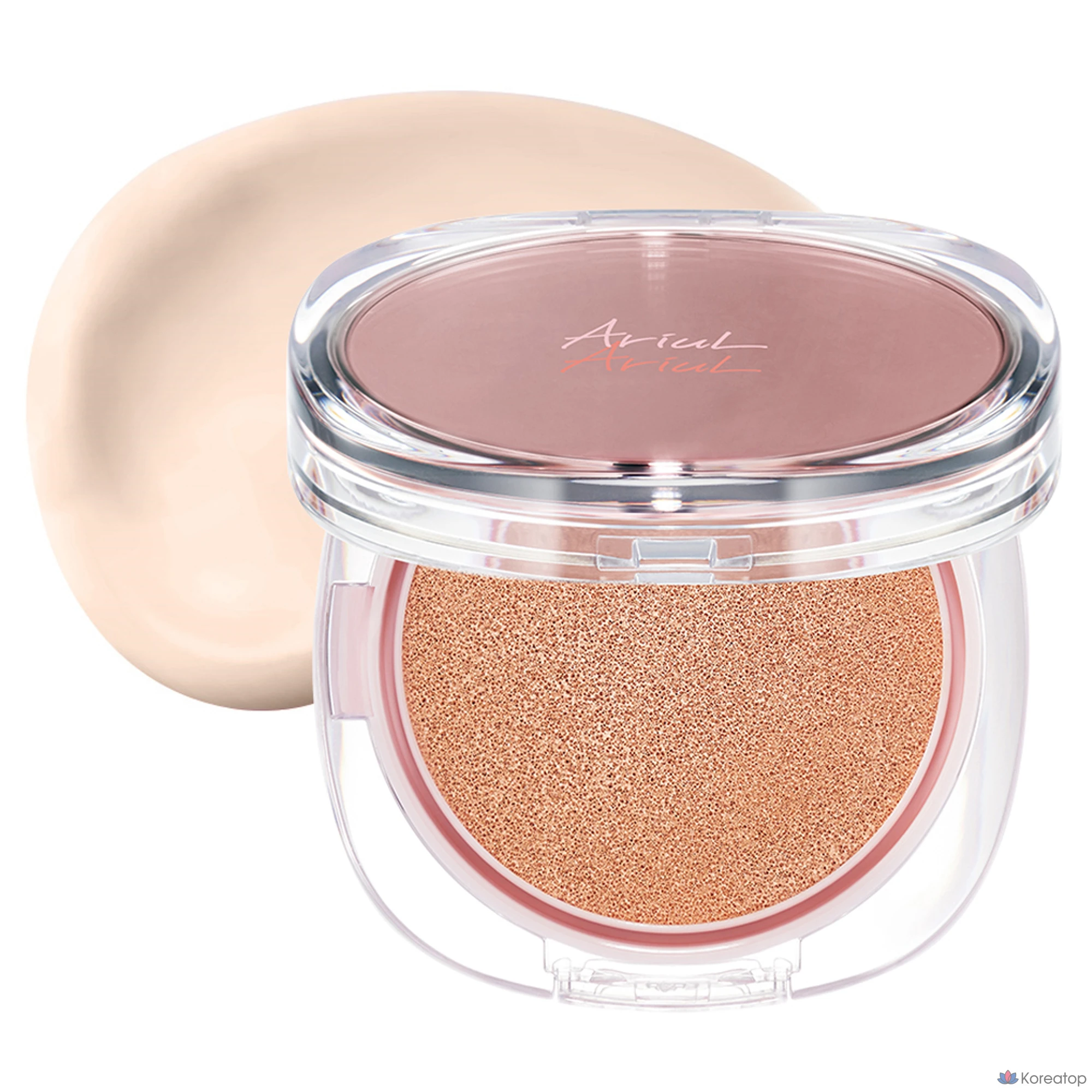 Тональный крем-кушон Ariel Ink Feeder Cover Lasting Cushion Foundation SPF50+ PA++++ 15 г, 02 Nudy Natural No. 21, 1 шт.