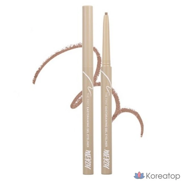 Гелевая подводка для глаз MERZY the First Easy Drawing Gel Eyeliner, 0.14 г, EG6 Pecan, 1 шт.